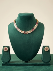 Ridhima Gold Plated Kundan Necklace And Earring Set | Festive And Wedding Wear Jewellery