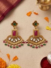 Traditional Antique Gold Plated Ethnic Earrings For Women | Festive And Party Wear