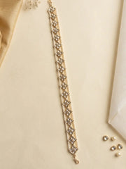 Ethnic Pearls & Polki Sleek Sheeshpatti For Women | Festive & Wedding Sheeshphool