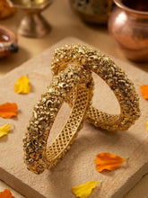 Traditional Gold Plated Unique Golden Nakshi Bangles For Women | Antique Bangles
