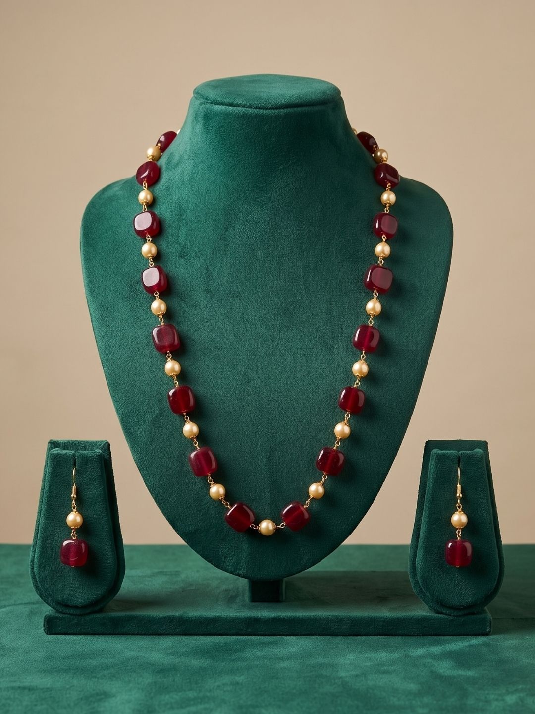 Elegant Natural Jade Beads And Pearls Long Beaded Necklace - Gemstone Beaded Jewelry